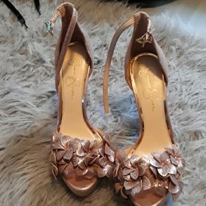 Rose gold Jessica Simpson heels